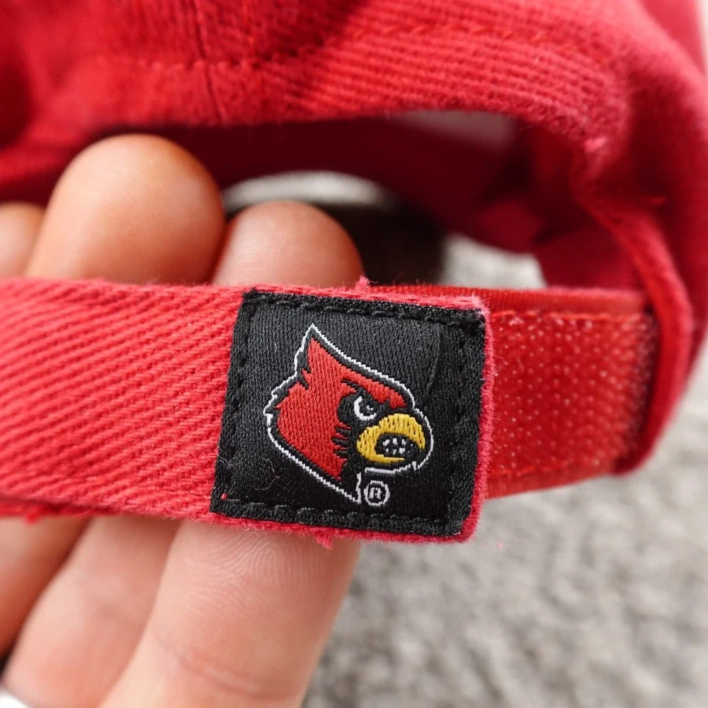 Louisville Cardinals‎ Hat Mens Red Strap Back Cap Kentucky College Basketball